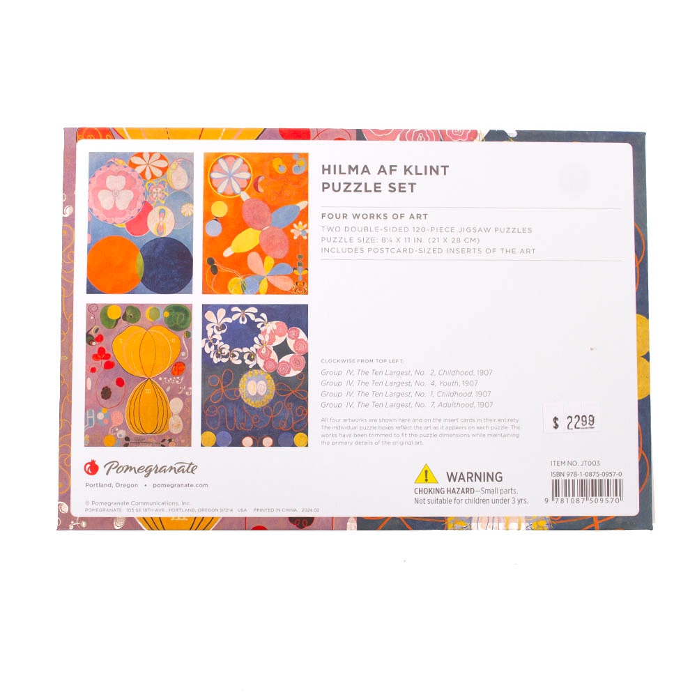 Pomegranate, Puzzle, Gifts, 120 Piece, Double-Sided, Jigsaw, Hilma af Klint, 963701